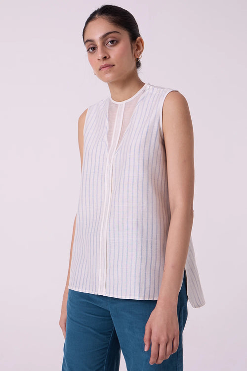 Sora Striped Handwoven Top