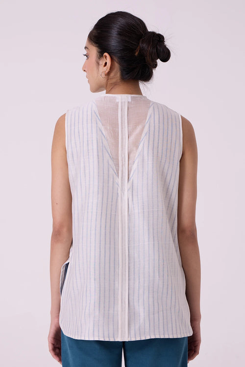 Sora Striped Handwoven Top