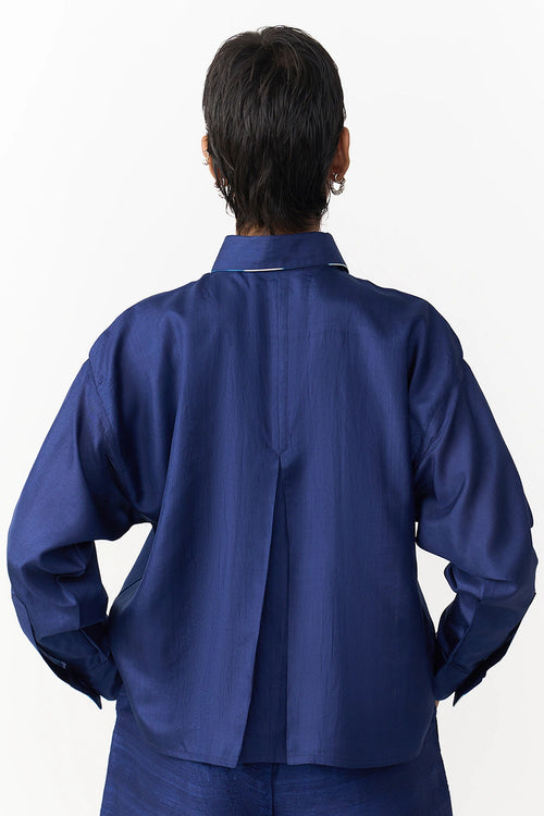 Navy Play Blouse