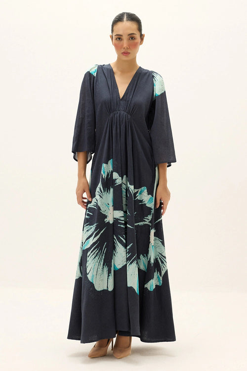 Black Blue Celestine Dress