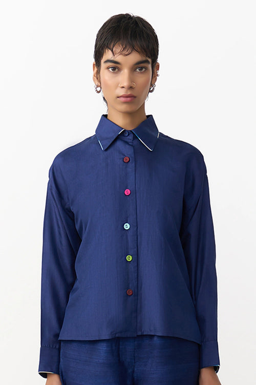 Navy Play Blouse