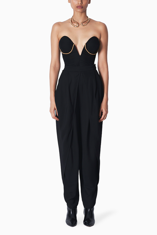 Karina Black Corset with Rumi Dhoti