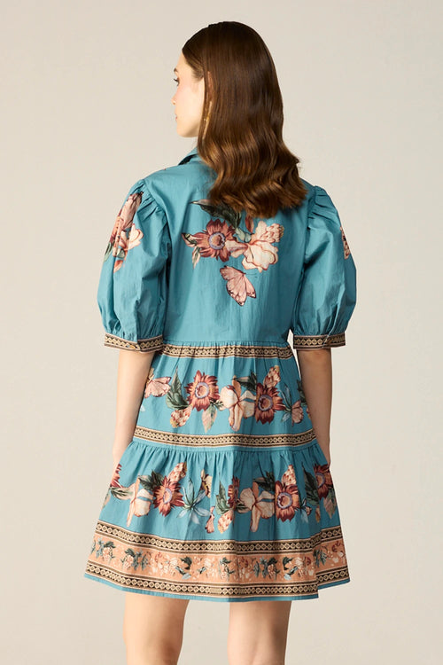 Teal Sera Mini Dress