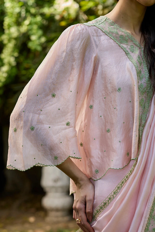 River Fork Pink Embroidered Blouse