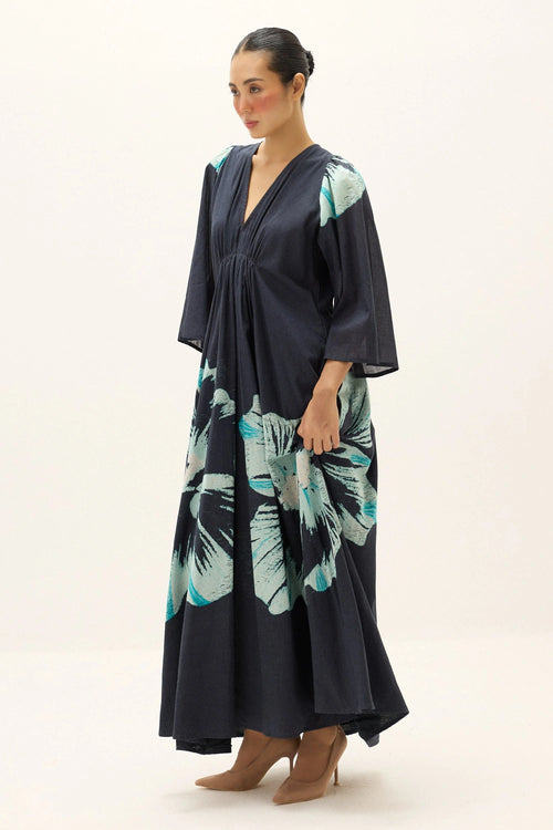 Black Blue Celestine Dress