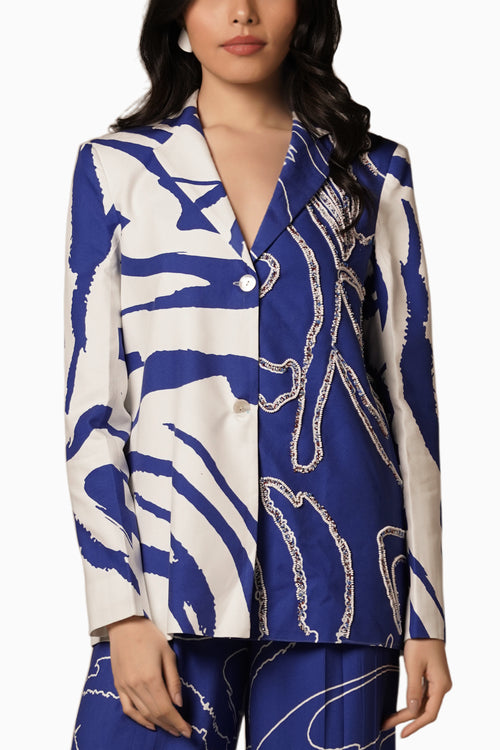 Cora-Cari Contrast Blazer