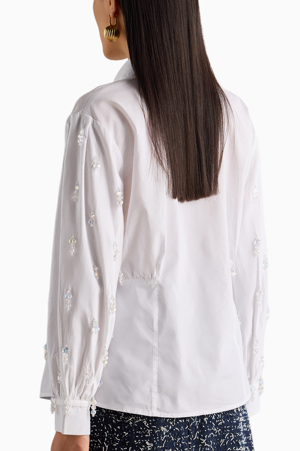 White Embellished Shirt