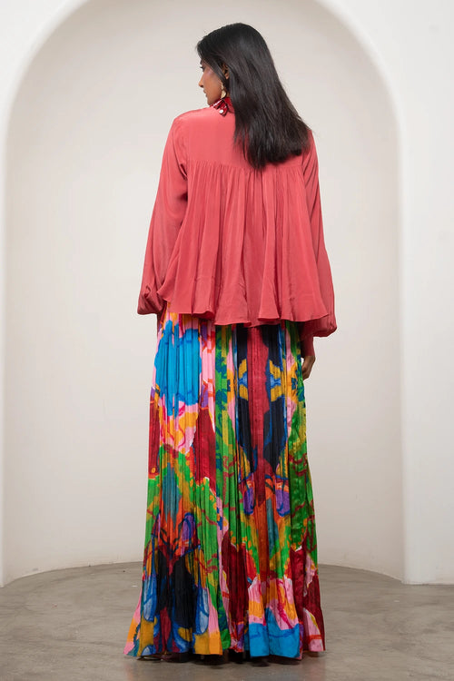 Sena Gathered Top & Skirt