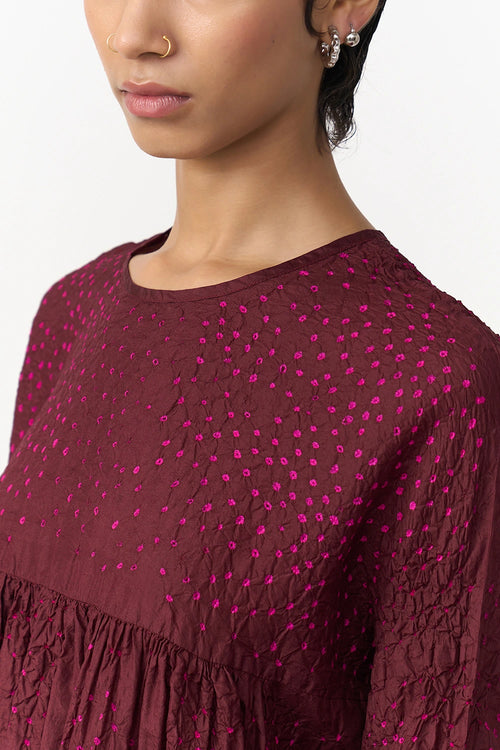 Rainer Burgundy Dress