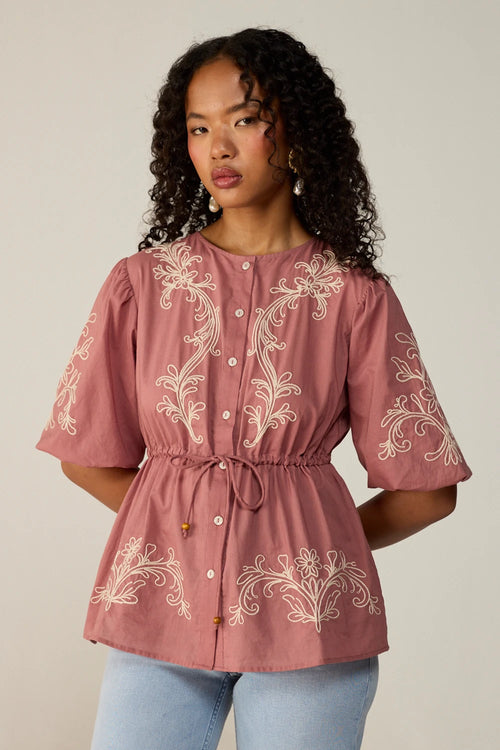 Pink Vivia Blouse