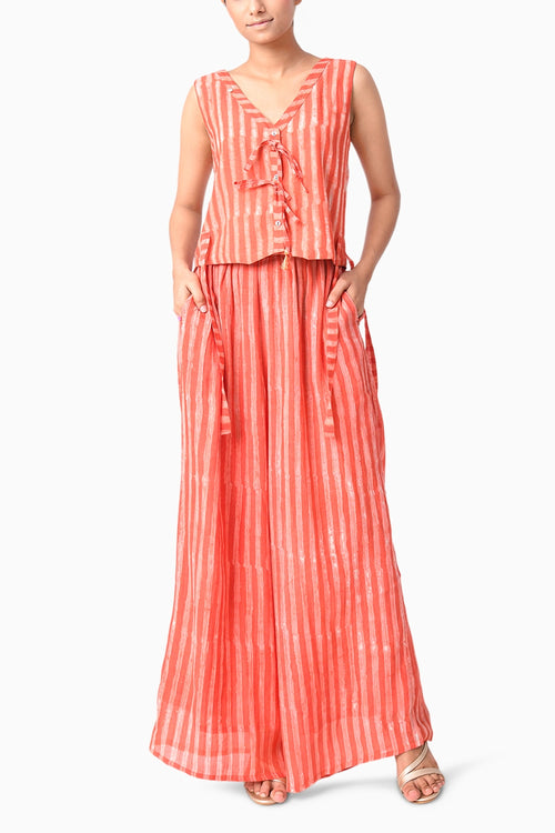 Vest Coral Shima Tama Co-ord Set