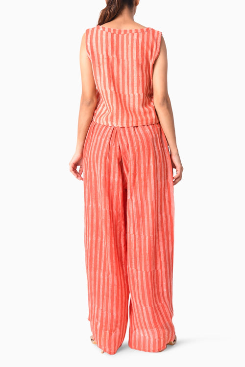 Vest Coral Shima Tama Co-ord Set