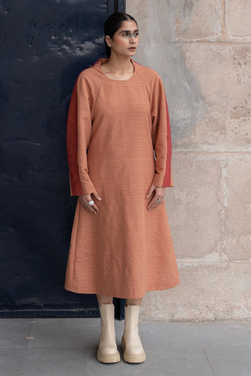 Orange Woven Madame Comfort Dress