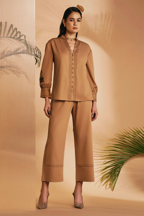 Brown Lilly Co-ord Set