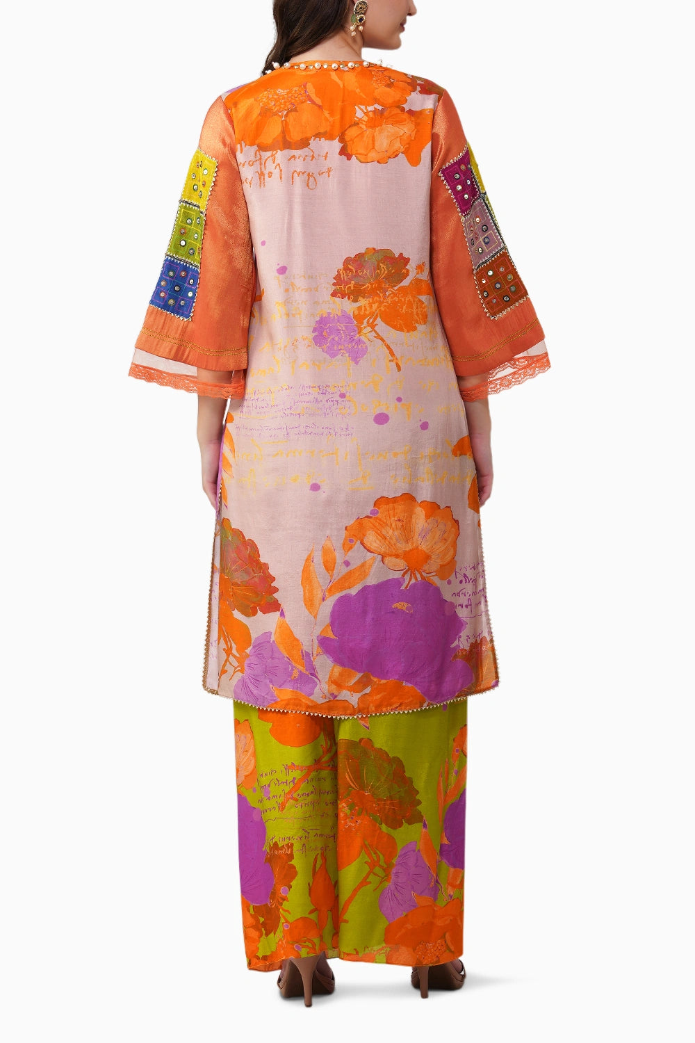 Banjara Bloom Box-Pleated Kurta Set