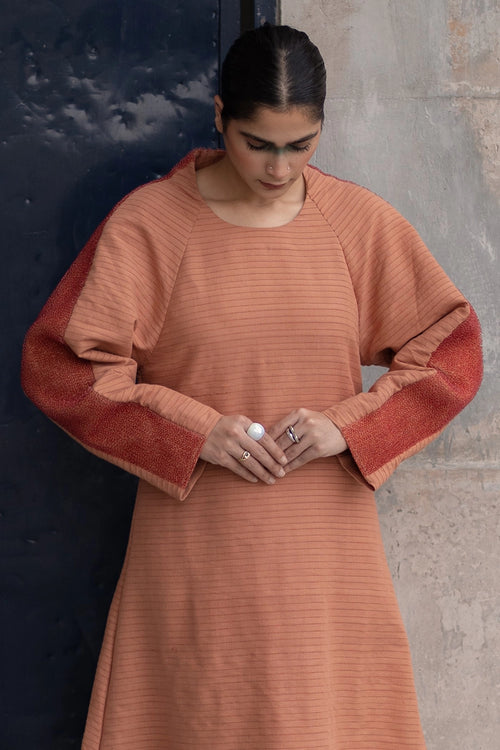Orange Woven Madame Comfort Dress