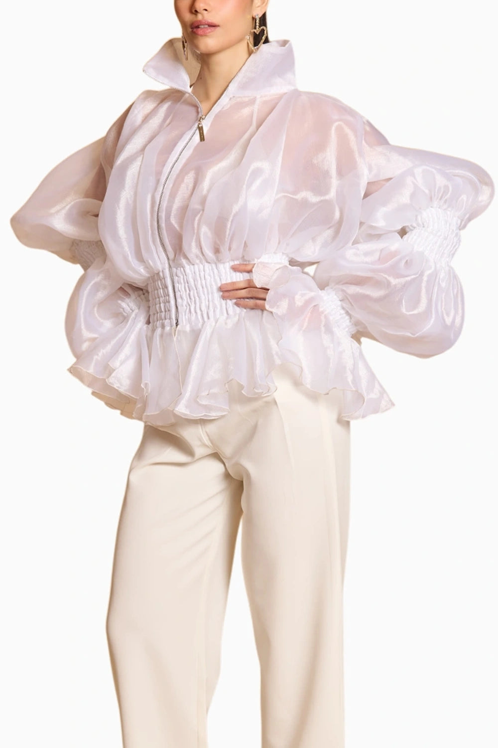 Spectrum Ivory Sheer Bitch Shirt