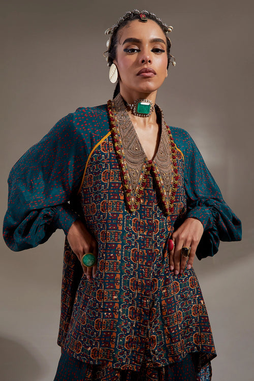 Hara Anka Atri Straight Shirt With Drape Trousers