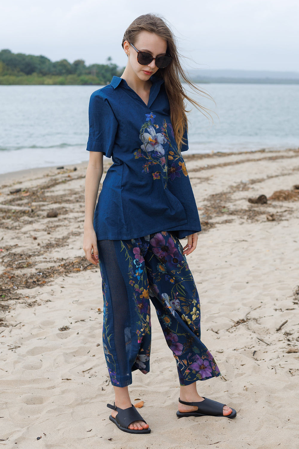 Azure Flower Patch Co-Ord Set