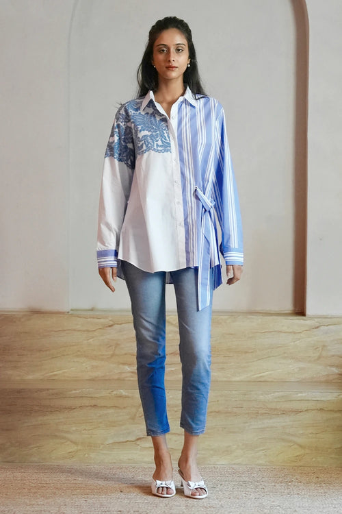 Santorini Blue Shirt