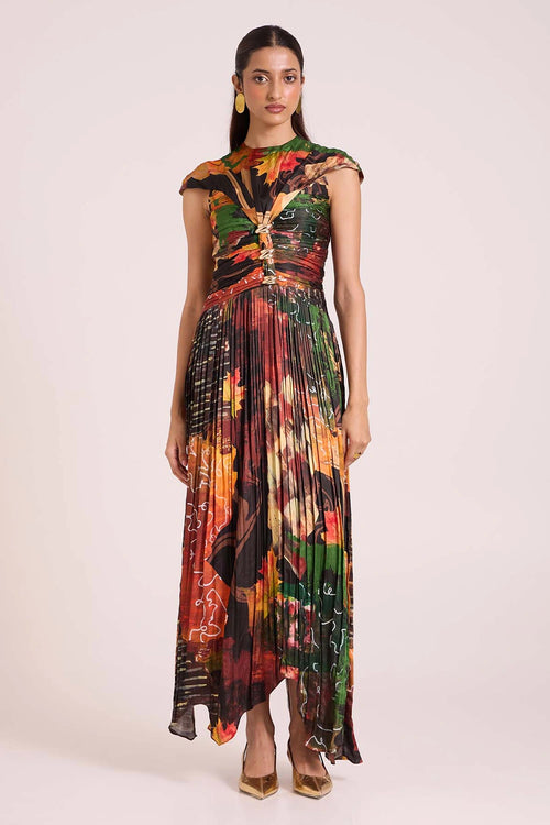 Demeter Pleated Dress