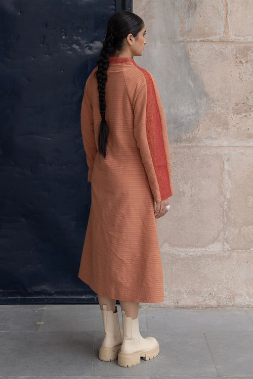 Orange Woven Madame Comfort Dress