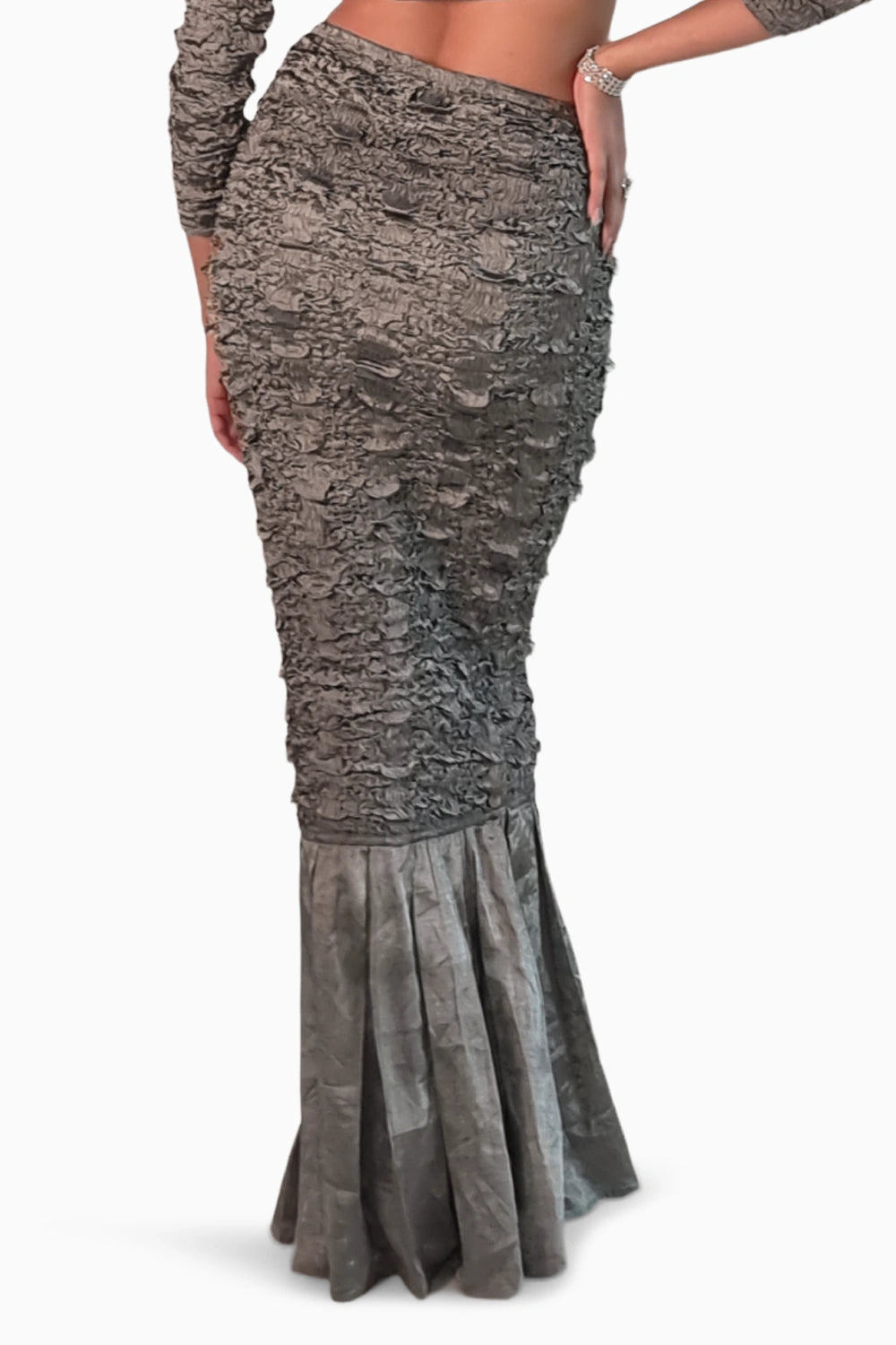 Silver Signature Illusion Skirt