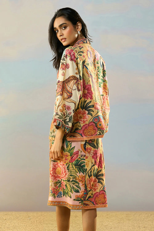 Coastal Print Skirt