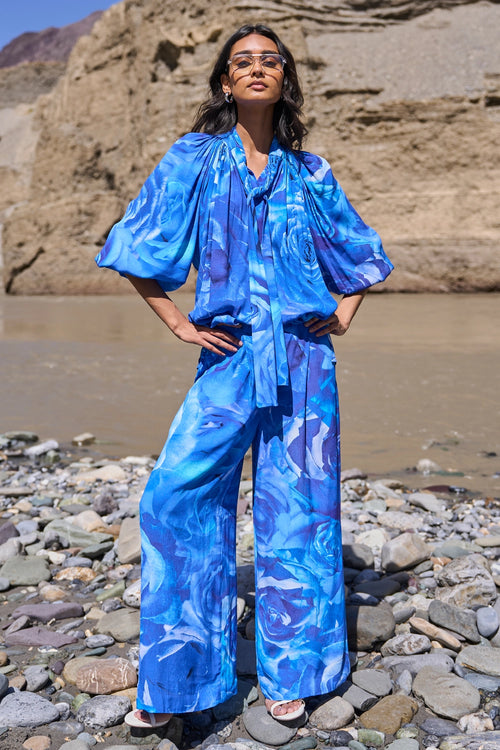 Floral Printed Pant Set
