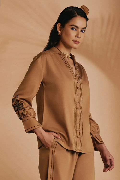 Brown Lilly Shirt