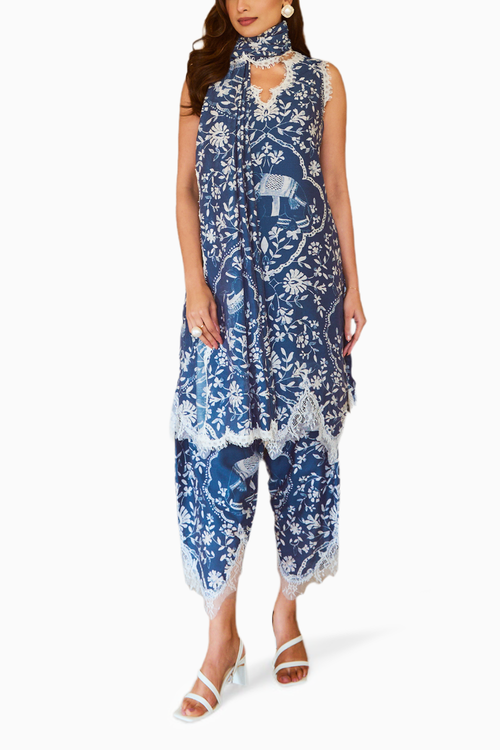 Blue Neelambara Set