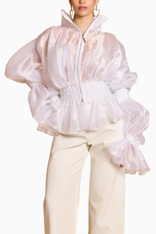 Spectrum Ivory Sheer Bitch Shirt