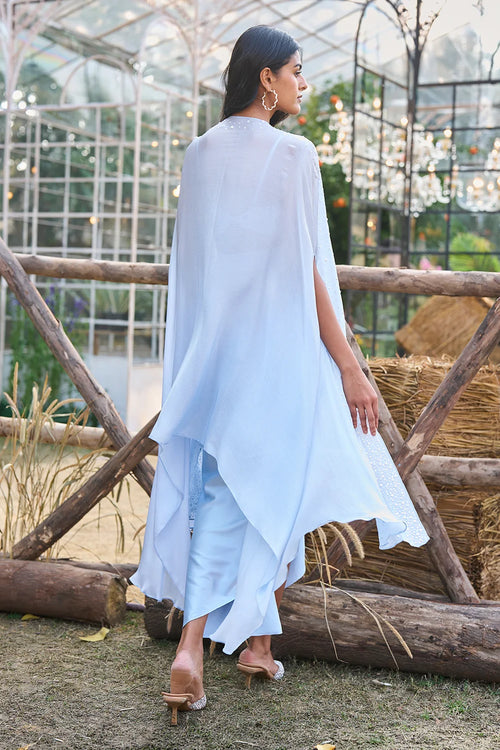 Degradé Pearl Embellished Cape