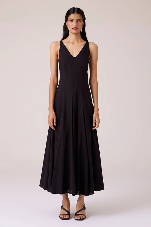 Aurora Black Panelled Dress