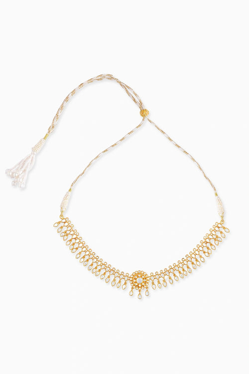 Sitara Necklace with Mirror Polki