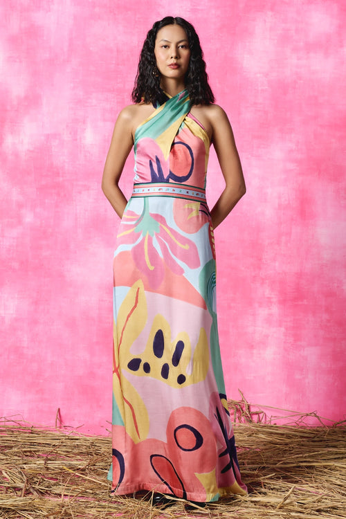 Gardenia Halter Neck Dress