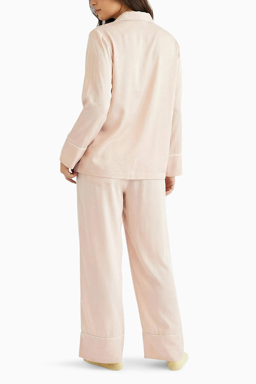 Blush Pink Solid Pajama Set
