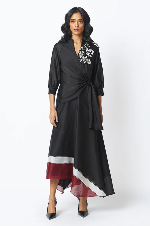 Louisa Moonlit Broach Midi Dress