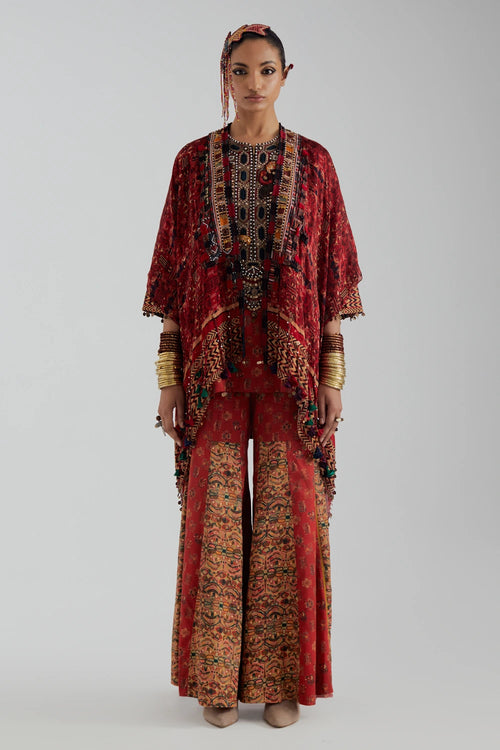 Sindoor Veni Jacket Set