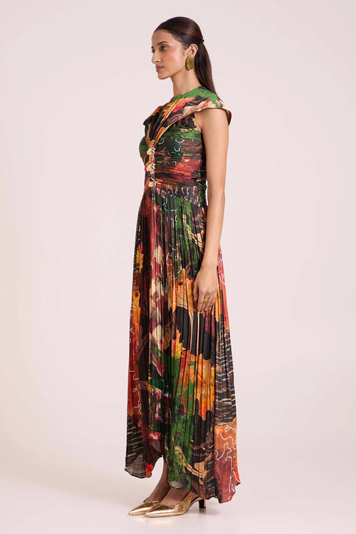 Demeter Pleated Dress