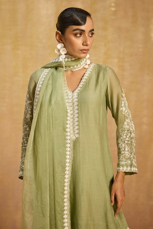 Hoor Green Suit Set