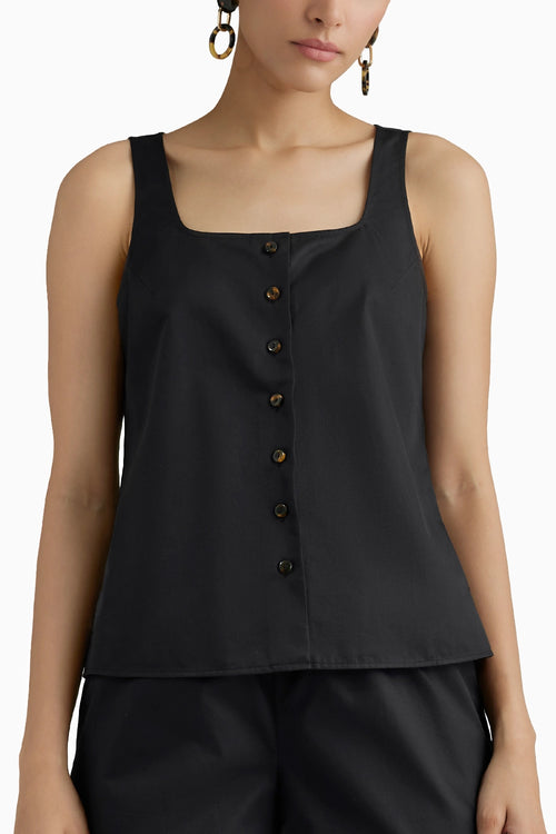 Black Sleeveless Top