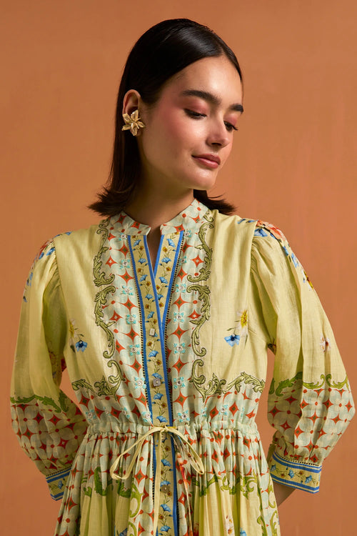 Fun Yellow Verdant String Dress
