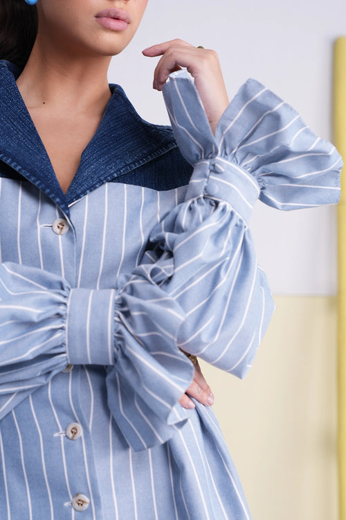 Winnie Cotton Denim Dress