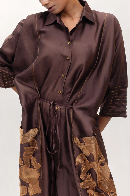 Eeda Varq Brown Vine Dress