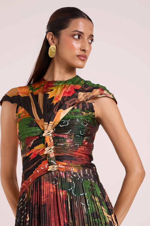 Demeter Pleated Dress