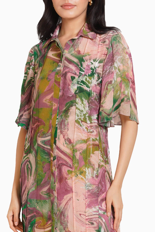 Ira Pleated Dress