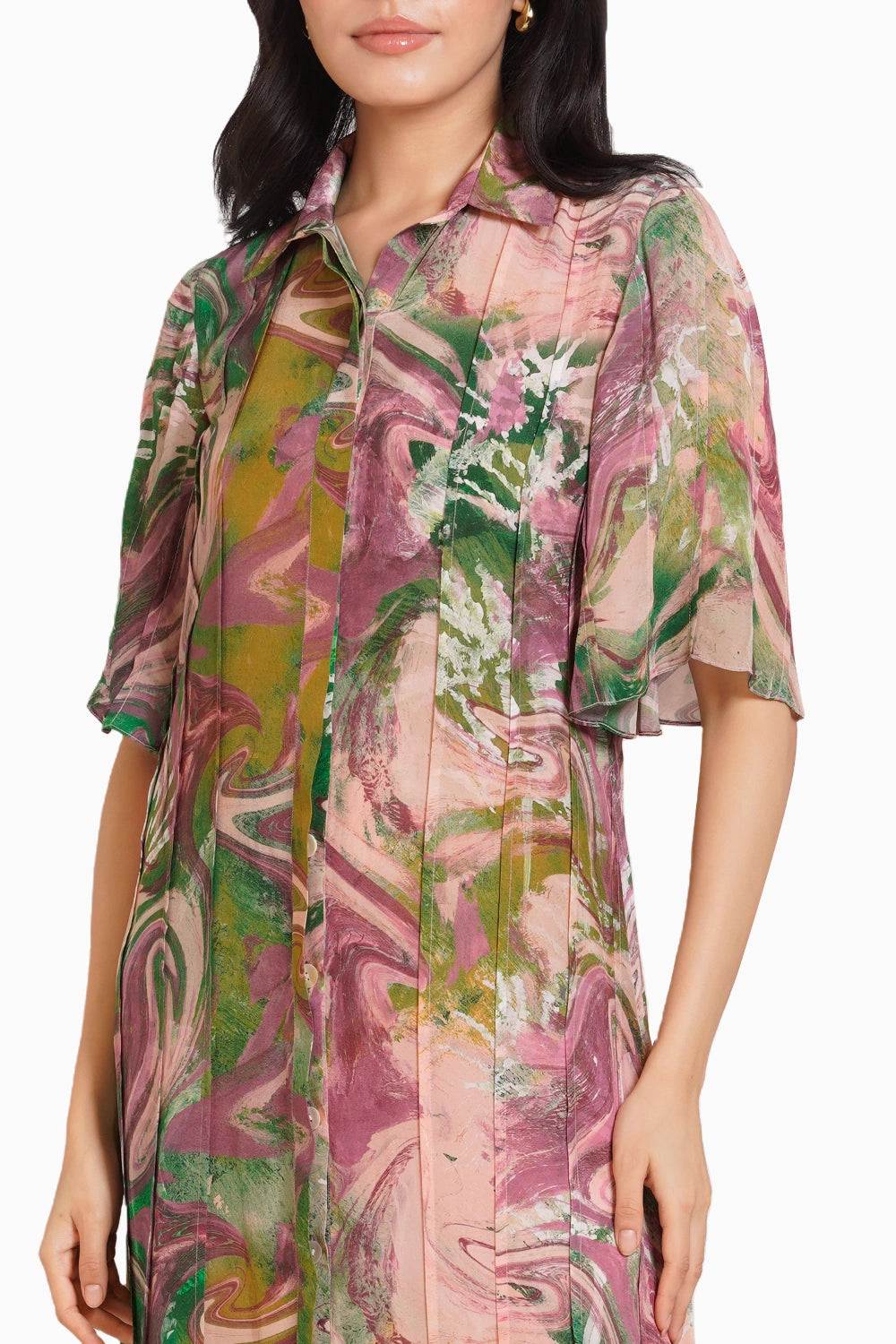 Ira Pleated Dress