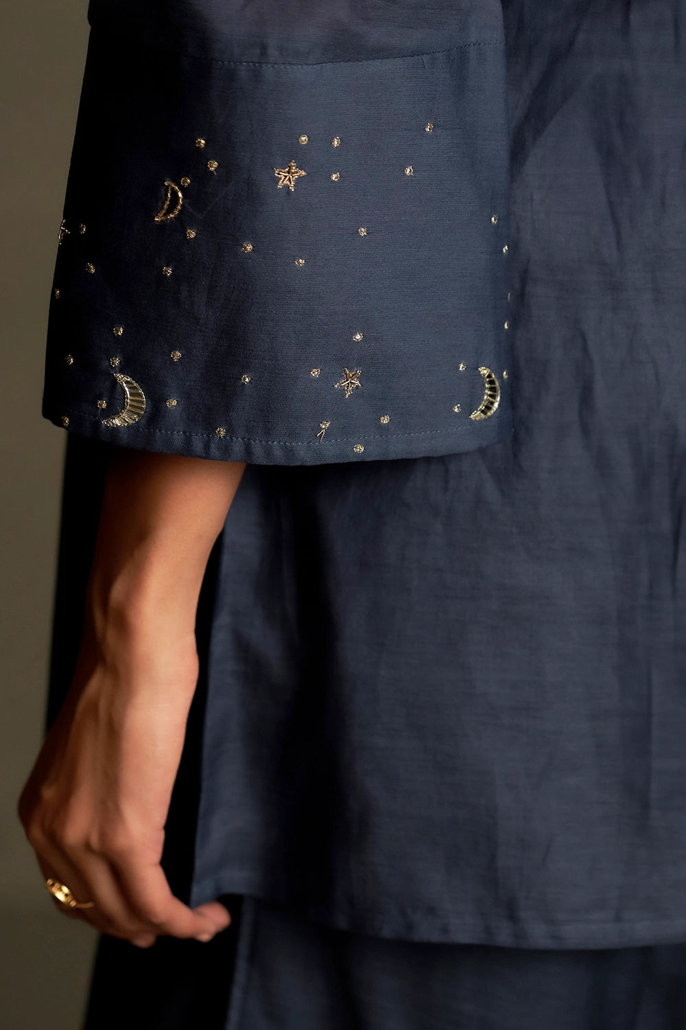 Blue Dusk Chaand Sitara Set