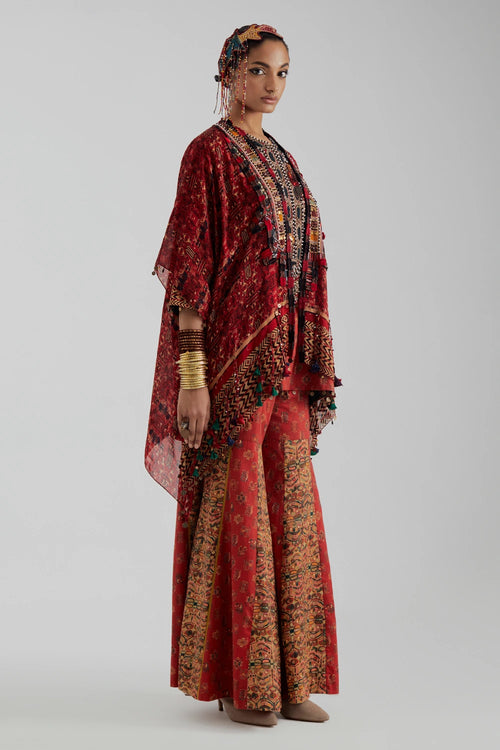 Sindoor Veni Jacket Set